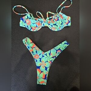 Vibrant Floral Bikini Set